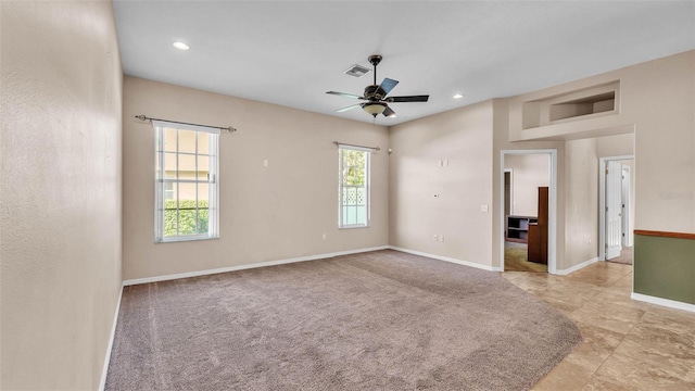 1455 Royal Forest Loop, Lakeland, FL 33811 - unfurnished room with ceiling fan and recessed lighting