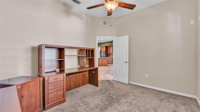 1455 Royal Forest Loop, Lakeland, FL 33811 - unfurnished office with light carpet and a ceiling fan