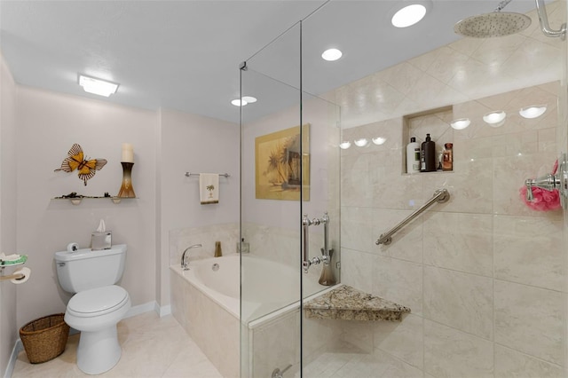 4 Oceans W Blvd Unit 502D, Daytona Beach Shores, FL 32118 - full bath with a shower stall, a bath, and tile patterned floors
