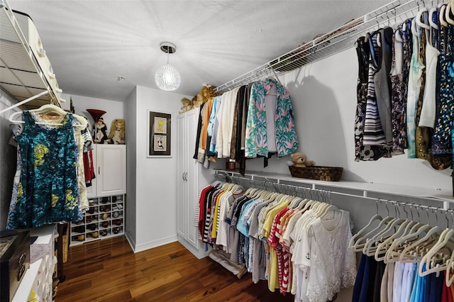 4 Oceans W Blvd Unit 502D, Daytona Beach Shores, FL 32118 - spacious closet featuring wood finished floors