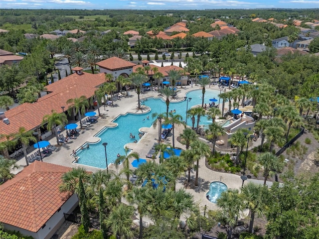 5172 Oakbourne Ave, Davenport, FL 33837 - drone / aerial view of a pool area