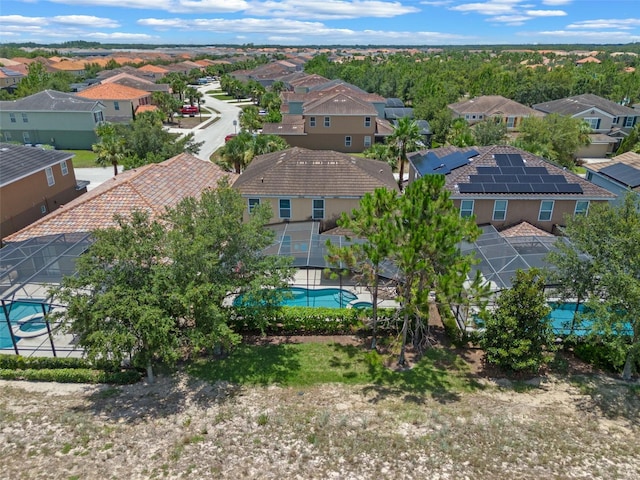 5172 Oakbourne Ave, Davenport, FL 33837 - aerial perspective of suburban area featuring a pool