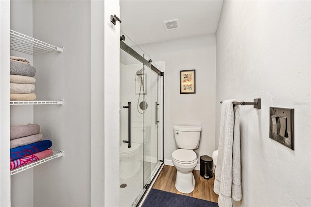 5430 NW 55th Pl, Ocala, FL 34482 - full bath featuring a stall shower and wood finished floors