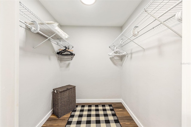 5430 NW 55th Pl, Ocala, FL 34482 - walk in closet featuring dark wood-type flooring