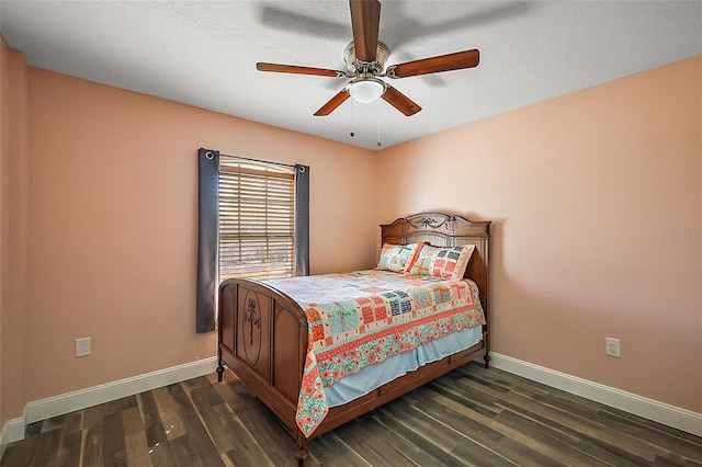 12419 Eryn Ct, Clermont, FL 34711 - bedroom featuring wood finished floors and a ceiling fan