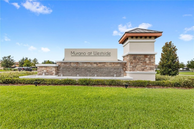 9024 Alba Ln, Kissimmee, FL 34747 - community / neighborhood sign featuring a yard