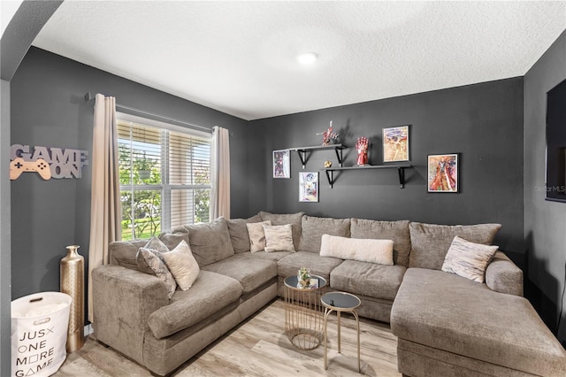 9024 Alba Ln, Kissimmee, FL 34747 - living area with wood finished floors and a textured ceiling
