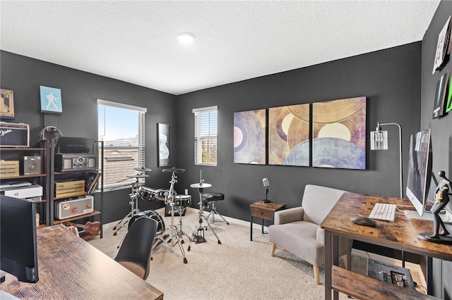 9024 Alba Ln, Kissimmee, FL 34747 - office featuring carpet floors and a textured ceiling