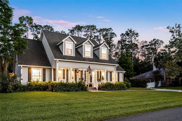 1443 Stone Trl, Enterprise, FL 32725 - cape cod house with a front lawn and a shingled roof