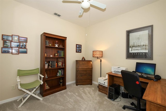 2362 Prairie Dunes, Clermont, FL 34711 - office space with carpet and a ceiling fan