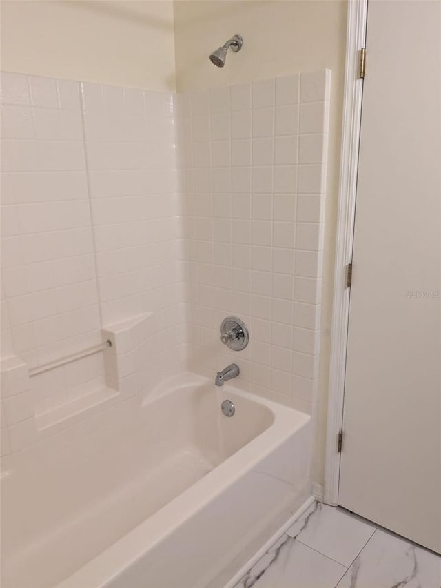 1027 Sheeler Hills Dr, Apopka, FL 32703 - full bath featuring shower / bathtub combination and marble finish floors