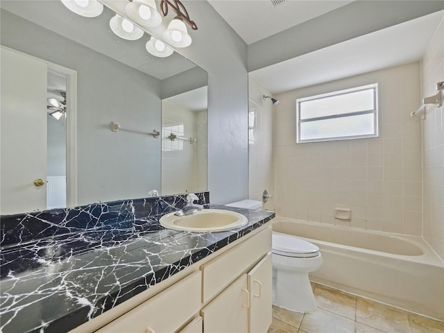 750 Olympic Cir Unit D1, Ocoee, FL 34761 - full bath with washtub / shower combination, vanity, and tile patterned floors
