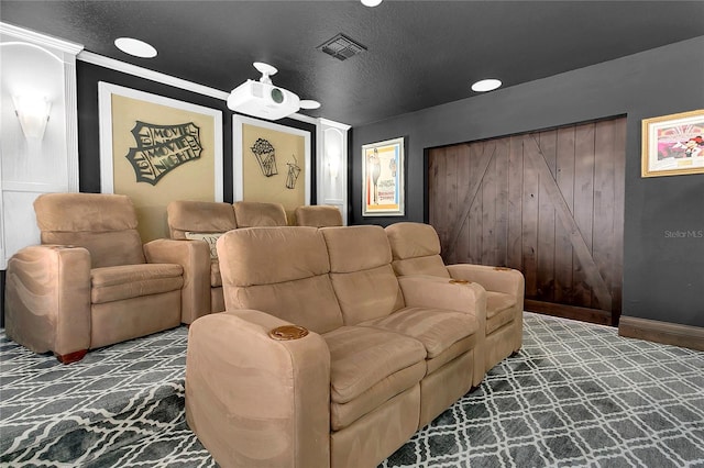 2388 Baronsmede Ct, Winter Garden, FL 34787 - cinema room featuring carpet flooring and recessed lighting