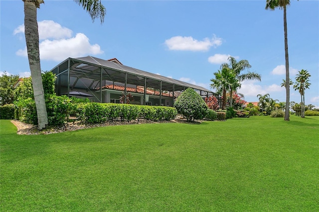 2388 Baronsmede Ct, Winter Garden, FL 34787 - view of green lawn featuring glass enclosure