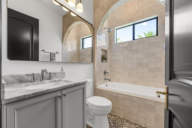 2873 Bellwind Cir, Rockledge, FL 32955 - full bath featuring vanity and tiled shower / bath combo