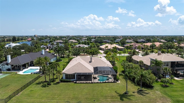 2873 Bellwind Cir, Rockledge, FL 32955 - aerial view of residential area with a pool