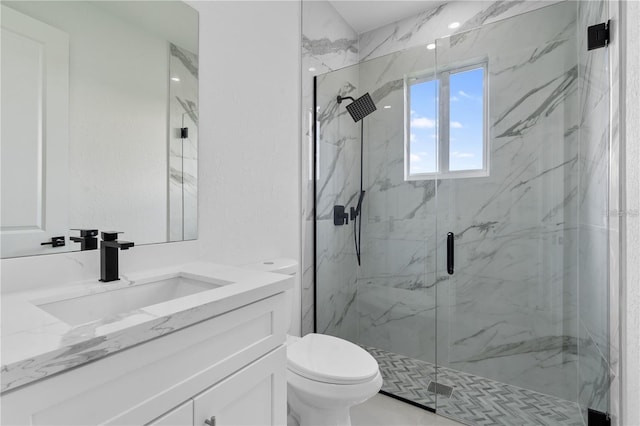 10071 Kingsville Dr, Port Charlotte, FL 33981 - full bath with a marble finish shower and vanity