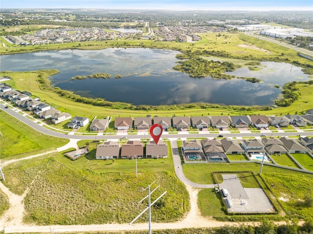 3279 Canna Lily Pl, Clermont, FL 34711 - aerial view of residential area featuring a large body of water