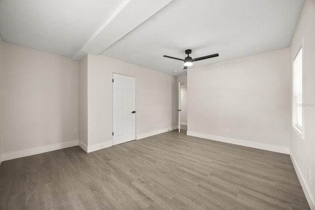 4714 Abaca St, Orlando, FL 32808 - unfurnished room with ceiling fan and wood finished floors