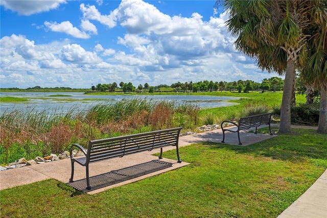 111 E Monument Ave Unit 801, Kissimmee, FL 34741 - surrounding community with a water view and a yard