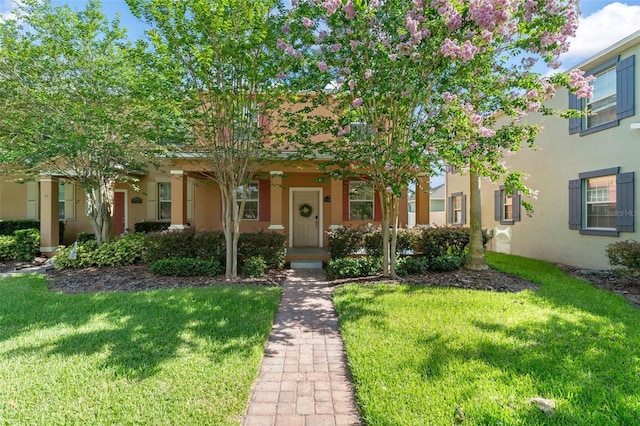 14897 Evergreen Oak Loop, Winter Garden, FL 34787 - view of front of house with stucco siding and a front lawn