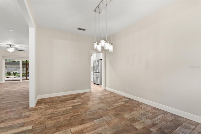 917 Southern Oak Ln, Apopka, FL 32712 - spare room featuring ceiling fan and wood finished floors