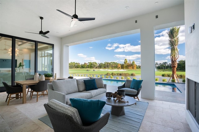 4007 Grande Brick Loop Unit 13, Orlando, FL 32837 - sunroom with golf course view