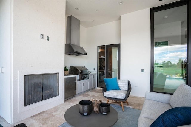 4007 Grande Brick Loop Unit 13, Orlando, FL 32837 - living room with a large fireplace