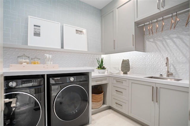 4007 Grande Brick Loop Unit 13, Orlando, FL 32837 - washroom with separate washer and dryer and cabinet space