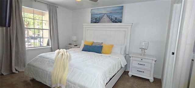 7220 Westpointe Blvd Unit 1429, Orlando, FL 32835 - bedroom with carpet, multiple windows, and a ceiling fan