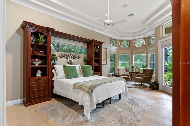 1224 Northern Way, Winter Springs, FL 32708 - bedroom with light wood-style flooring and ceiling fan