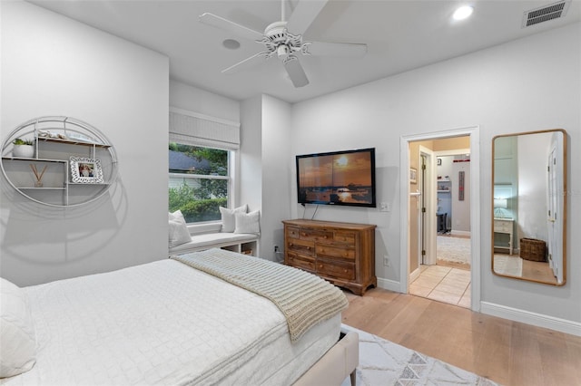 1224 Northern Way, Winter Springs, FL 32708 - bedroom featuring wood finished floors, ceiling fan, and recessed lighting
