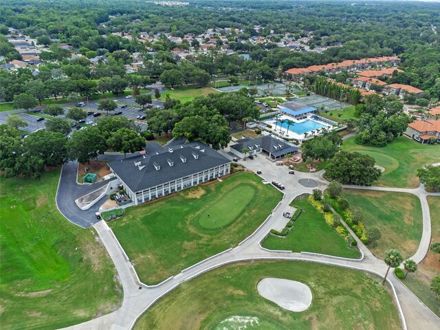 1224 Northern Way, Winter Springs, FL 32708 - aerial overview of property's location with nearby suburban area and a pool