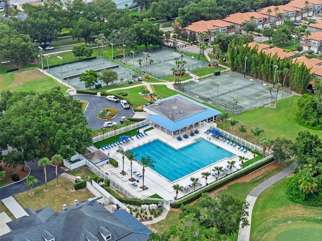 1224 Northern Way, Winter Springs, FL 32708 - aerial view of a pool area