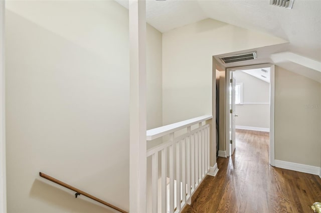 524 S Lakeview Ave, Winter Garden, FL 34787 - hall with vaulted ceiling and wood finished floors