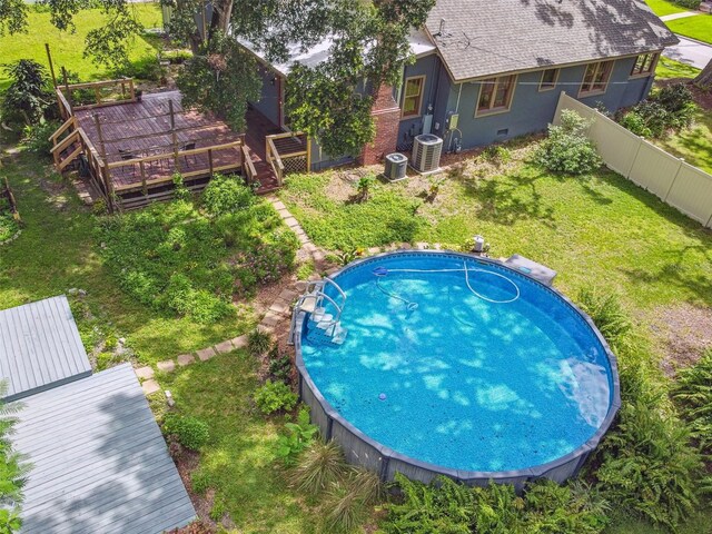524 S Lakeview Ave, Winter Garden, FL 34787 - view of pool with a wooden deck