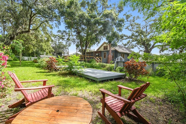 524 S Lakeview Ave, Winter Garden, FL 34787 - fenced yard with a wooden deck