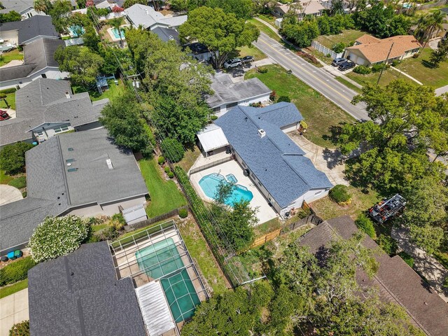 2220 Derbyshire Rd, Maitland, FL 32751 - aerial perspective of suburban area with a pool area