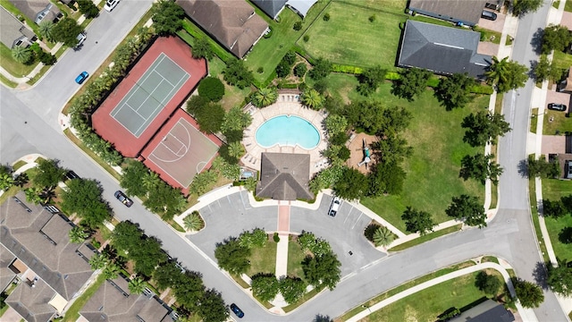 7409 Fairgrove Ave, Windermere, FL 34786 - aerial view of residential area with a pool