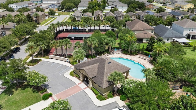 7409 Fairgrove Ave, Windermere, FL 34786 - aerial view of residential area with a pool area