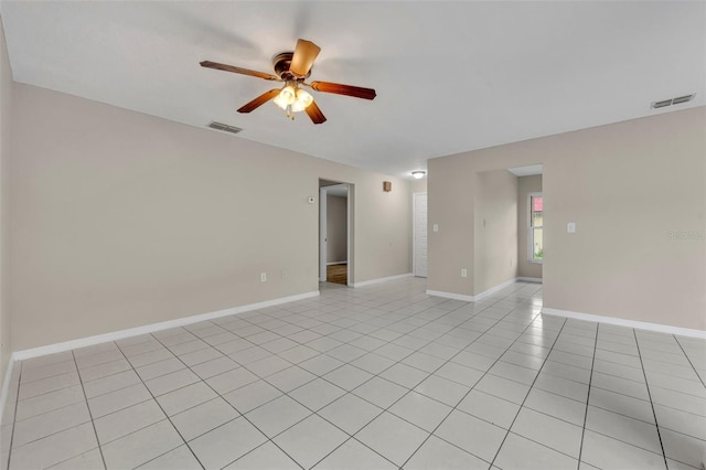 557 Hunter Cir, Kissimmee, FL 34758 - unfurnished room with ceiling fan and light tile patterned flooring