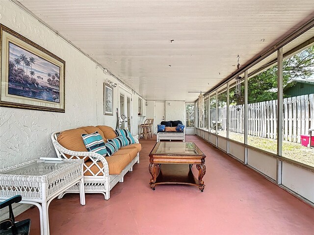 1475 Mars St, Merritt Island, FL 32953 - sunroom / solarium featuring an outdoor hangout area