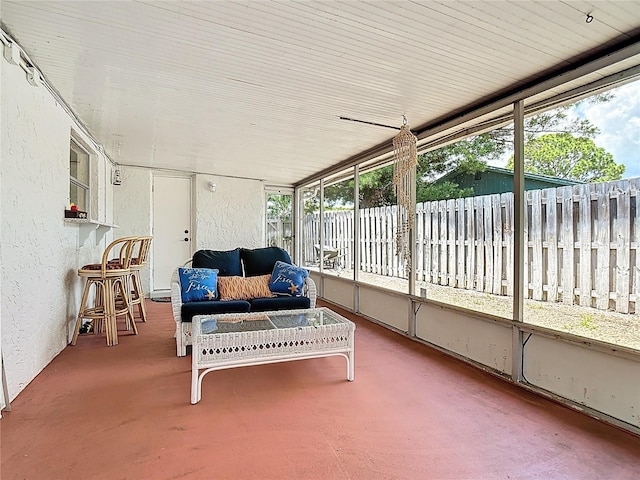 1475 Mars St, Merritt Island, FL 32953 - sunroom with outdoor lounge area