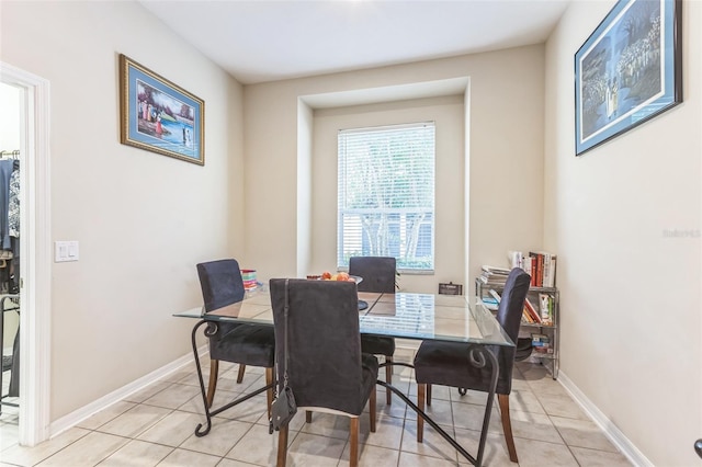 20074 Heritage Point Dr, Tampa, FL 33647 - dining room featuring light tile patterned floors and baseboards