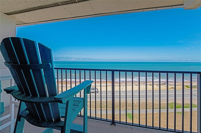 2700 Ocean Shore Blvd Unit 515, Ormond Beach, FL 32176 - balcony featuring view of water and beach