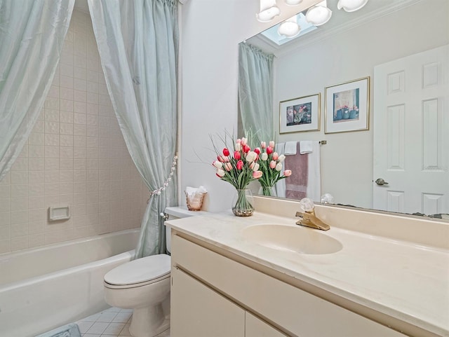 235 S Shadowbay Blvd, Longwood, FL 32779 - bathroom featuring vanity, tile patterned floors, and shower / bath combo