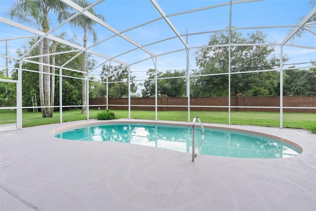 4110 Maplegrove Dr, Orlando, FL 32818 - view of pool featuring a patio area and a lanai