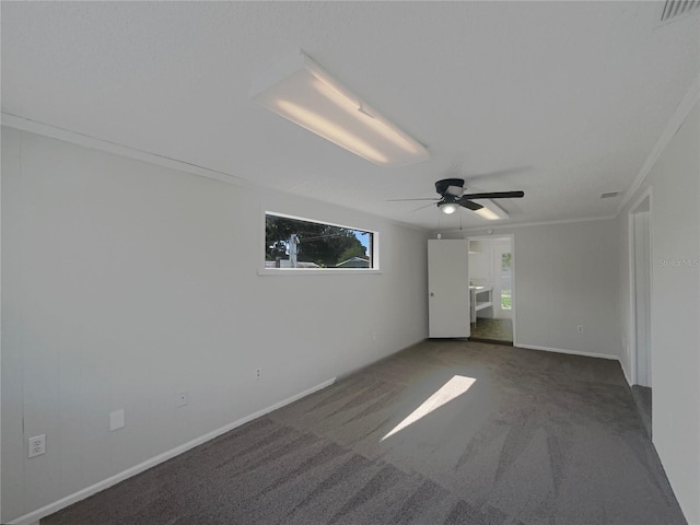 2575 King Ave, Auburndale, FL 33823 - carpeted spare room with a ceiling fan and crown molding