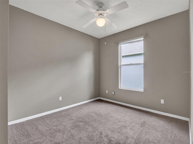 1712 Riveredge Rd, Oviedo, FL 32766 - spare room featuring carpet floors, ceiling fan, and a textured ceiling