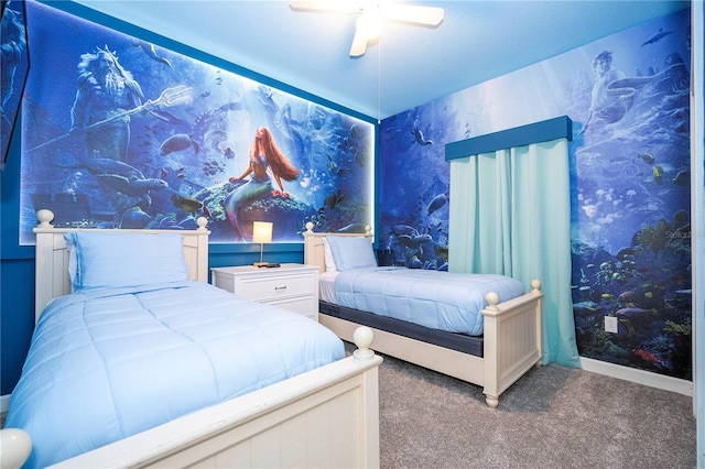3193 Pequod Pl, Kissimmee, FL 34746 - bedroom featuring carpet floors and a ceiling fan